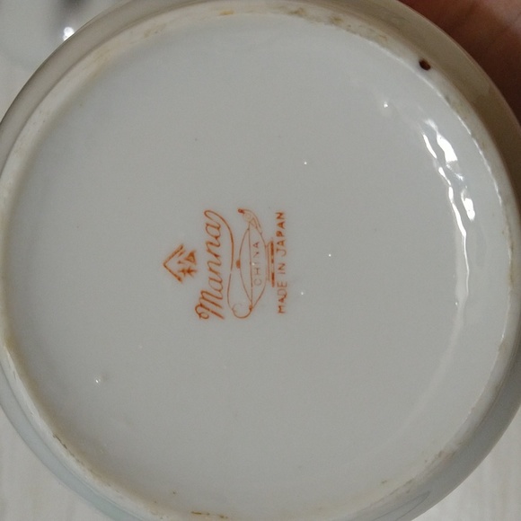 Vintage Kutani Hand Painted Manna China Made in Japan Sugar Bowl - Picture 4 of 6